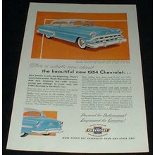 1954 Chevrolet Bel Air 4-Door Sedan Ad, NICE!