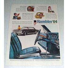1964 Rambler Ambassador 990-H Hardtop Car Ad!