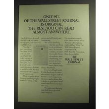1968 The Wall Street Journal Ad - Original