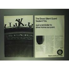 1969 Sears Silent Guard Sealant Tire Ad - Reminder