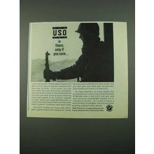 1969 U.S.O. Organization Ad - Is There Only if you Care