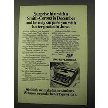 1971 Smith-Corona Typewriter Ad - Better Grades in June