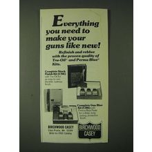 1980 Birchwood Casey Ad - Complete Stock Finish Kit and Complete Gun Blue Kit