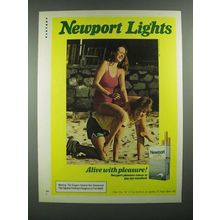 1983 Newport Lights Cigarettes Ad