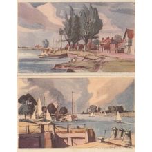 Reedham Quay River Yare Oulton Broad Norfolk Jarrolds 2x Postcard s