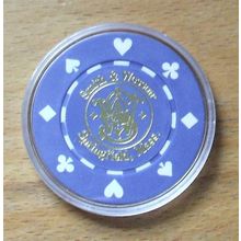 Smith & Wesson Poker Chip Golf Ball Marker - Blue