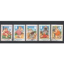 LOT#453 – GB QEII 1994 “CENTENARY OF PICTURE POSTCARDS” STAMP SET FDI, FINE USED