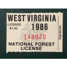 ICOLLECTZONE US West Virginia 1986 National Park Stamp VF NH