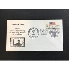ICOLLECTZONE US Boy Scout DELPEX Cover Jubilee 75th Anniversary (F400)