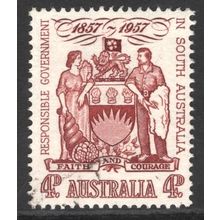 AUSTRALIA 1957: CENTENARY OF RESPONSIBLE GOVT IN SOUTH AUSTRALIA - 4d USED (G7)