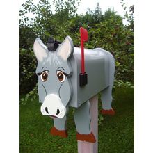 Handpainted Donkey mailbox