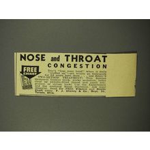 1944 F.J. Cheney Hall's Expectorant & Nasal Ointment Ad