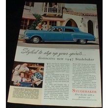 1947 Studebaker Commander Regal DeLuxe Ad!
