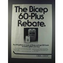 1981 Ciba-Geigy Bicep Ad - 60-Plus Rebate