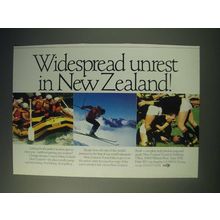 1989 New Zealand Tourism Ad - Widespread unrest in New Zealand