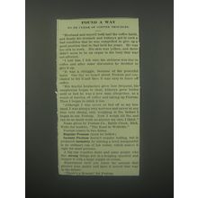 1913 Postum Drink Ad - Found a way