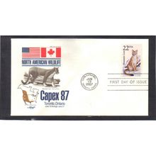 FDC Artmaster 2292 22c Mountain Lion (Cachet-U/A) CV40506