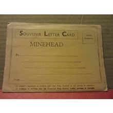 MINEHEAD, SOMERSET vintage unposted 6 view Lettercard by Dearden & Wade =