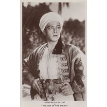 Rudolph Valentino The Son Of The Sheikh Real Photo Postcard