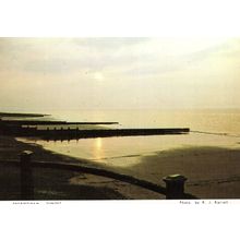 Sheringham Norfolk Sunset Beautiful 1980s Postcard