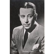 George Raft Film Actor Warner Bros 209 Old Photo Postcard