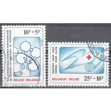 Belgique 1981 Michel 2056 - 2057 O Cote (2008) 3.10 € Croix-Rouge Cachet rond