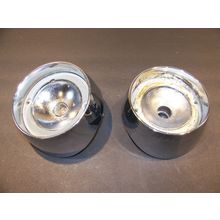 1963 MERCURY TAILLIGHT HOUSINGS OEM PAIR SAE-TSDBR-63MY METEOR COMET