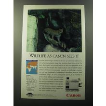 1992 Canon Color Laser Copier Advertisement - Leopard