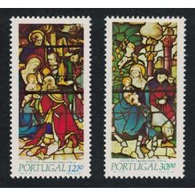 Portugal Christmas Stained Glass 2v 1983 MNH SG#1939-1940