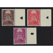 Luxembourg Europa 3v Margins 1957 MNH SG#626-628 MI#572-574