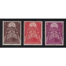 Luxembourg Europa 3v 1957 MNH SG#626-628