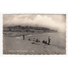 Anglers Fishing at West St Leonards-on-Sea Postcard 1961 RP East Sussex