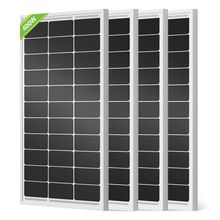 ECO-WORTHY 400W Solar Panels 4Pcs 100 Watt 18V Monocrystalline Solar Panel Modul
