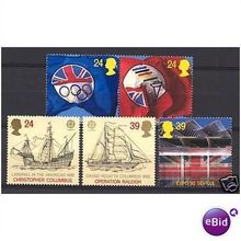 GB 1992 Europa International Events Unmounted Mint NHM SG 1615-1619