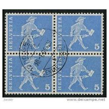 1960 Michel 696x - fine used (o) - block of 4