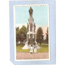 New York Endicott World War Soldiers & Sailors Monument w/2 Small Children~618