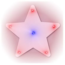 Turbo Star Flashing Body Light Lapel Pins