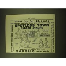1902 Sapolio Soap Ad - Great fun for 25 cents the Children can build their own