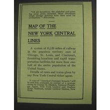 1903 New York Central Lines Railroad Ad