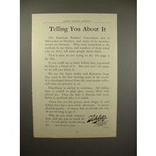 1902 Schlitz Beer Ad - Telling You About It!