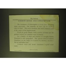 1902 Scott's Emulsion Ad - Common sense and consumption