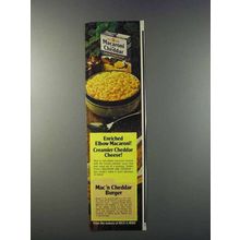 1981 Golden Grain Macaroni and Cheddar Ad - Enriched