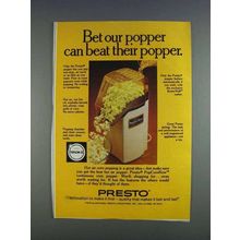 1980 Presto PopCornNow Corn Popper Ad - Can Beat