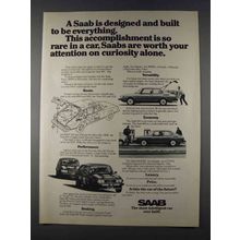 1980 Saab 900 Car Ad - Designed to Be Everything