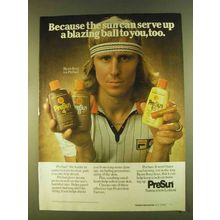 1980 PreSun Sunscreen Lotion Ad - Bjorn Borg