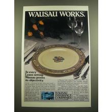 1982 Wausau Insurance Ad - At Every Lenox Setting