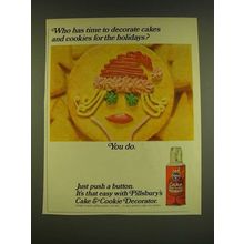 1966 Pillsbury Cake & Cookie Decorator Ad - Who has time to decorate cakes