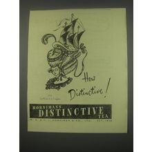 1949 Hornimans Distinctive Tea Ad - 1775 Coiffure a la Fregate