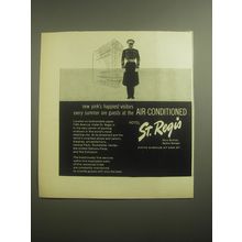 1959 Hotel St. Regis Ad - New York's happiest visitors every summer are guests