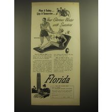 1950 Florida Tourism Ad - Plan it today.. Live it tomorrow..